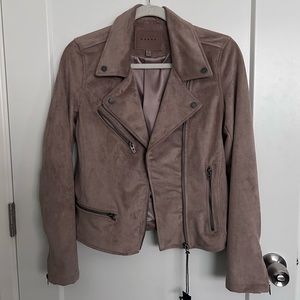 BLANKNYC Faux Suede Moro Jacket Beige Tan